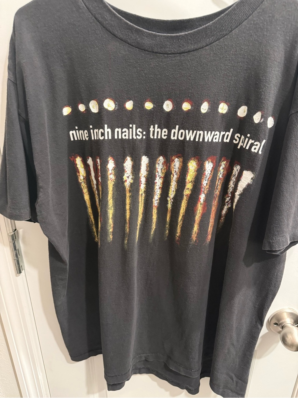 Vintage 90’s Nine Inch Nails “ The Downward Spiral” Black Graphic Tee